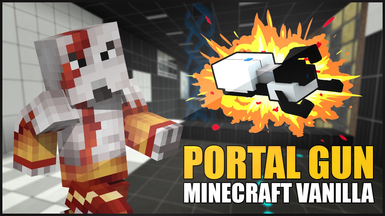 Minecraft One Command Portal Gun - techsfasr